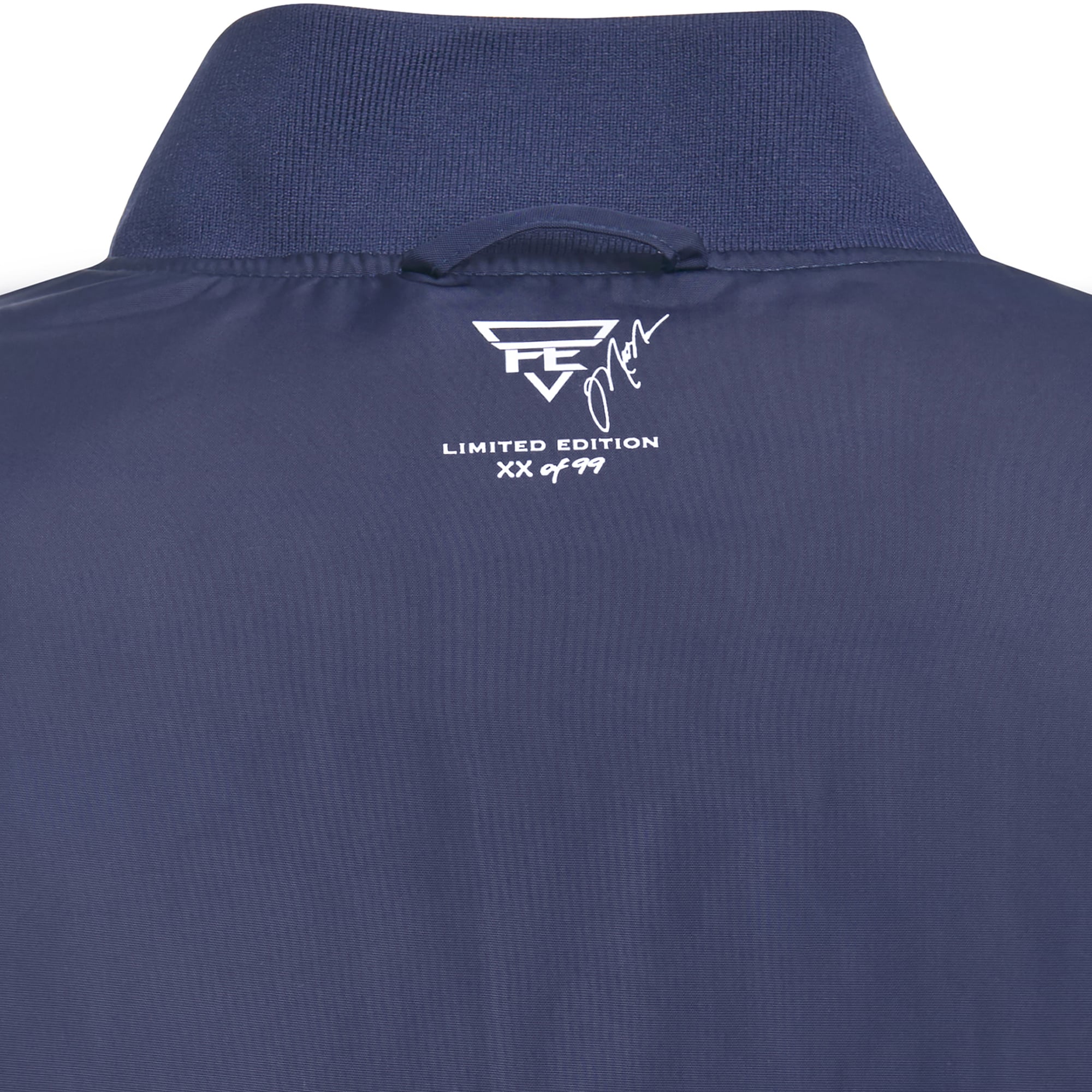 Veste bomber réversible zippée pour homme FE Mark Messier bleu marine/marine des Rangers de New York